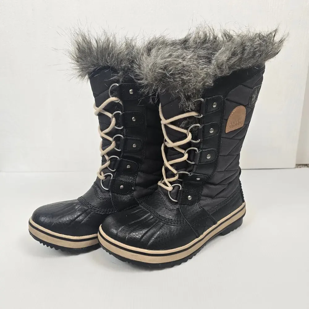 Sorel Tofino II Womens 5 Waterproof Snow Boots Faux Fur Winter Gorpcore Hiking
